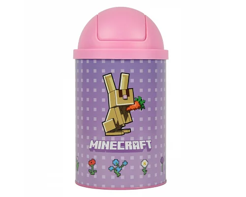 Контейнер настільний для сміття Yes Minecraft Spring металевий 10 х 18 см (708570)