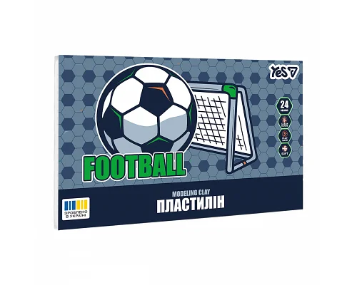 Пластилін Yes Football 24 кольори 480 г (540716)