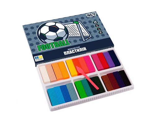 Пластилін Yes Football 24 кольори 480 г (540716)