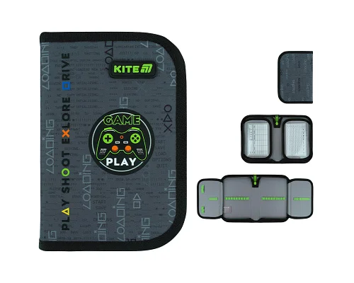 Пенал без наповнення Kite Good Game, 1 відділення, 2 відвороти (K26-622-2)
