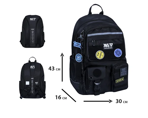 Рюкзак шкільний Yes 2026 Vibe TS-43L (550344)