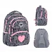Рюкзак шкільний шкільний GoPack Education Fluffy Heart спинка 40 см (GO26-175M-4)