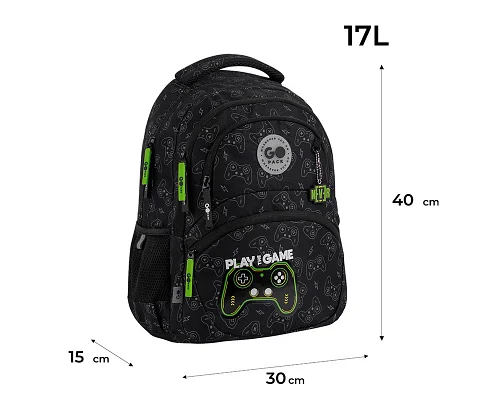 Рюкзак шкільний шкільний GoPack Education Never Give Up спинка 40 см (GO26-175M-7)