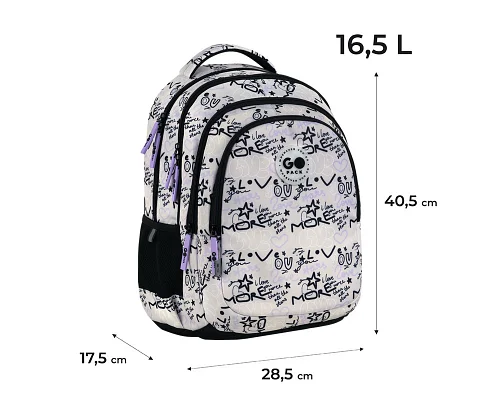 Рюкзак шкільний GoPack Teens спинка 40 см (GO26-162M-1)