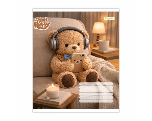 Зошит шкільний 1Вересня Bear stories А5 24 аркушів лінія (768975)