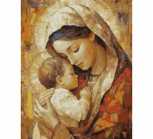 Алмазна мозаїка SANTI Ікона Діва Марія з дитиною (956068)