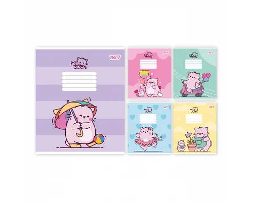 Зошит шкільний Yes Pembe the cat А5 18 аркушів лінія (769091)
