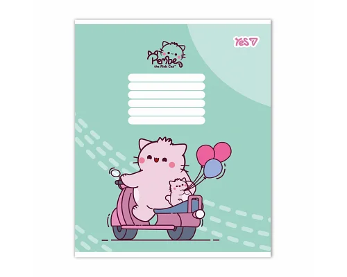 Зошит шкільний Yes Pembe the cat А5 18 аркушів лінія (769091)