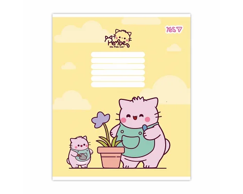 Зошит шкільний Yes Pembe the cat А5 18 аркушів лінія (769091)