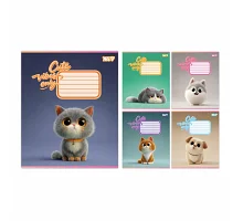 Зошит шкільний Yes Cute vibes only А5 18 аркушів лінія (768899)