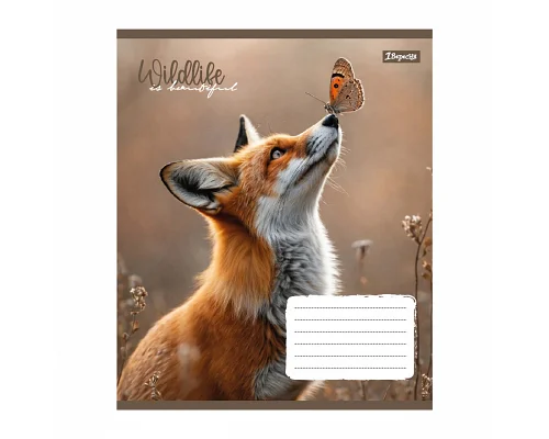 Зошит шкільний 1Вересня Wildlife is beautiful А5 24 аркушів лінія (769147)