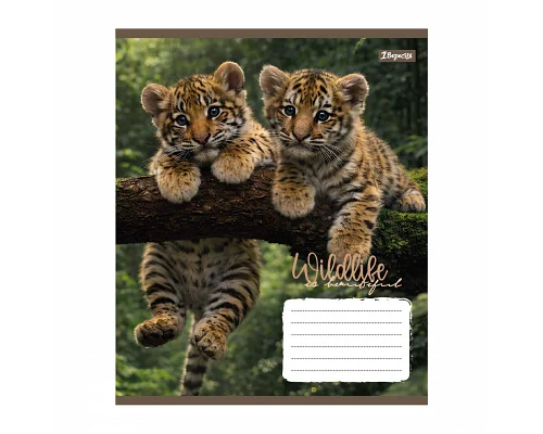 Зошит шкільний 1Вересня Wildlife is beautiful А5 24 аркушів лінія (769147)