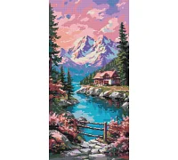 Алмазная мозаика XXL Спокойствие вершин 40x80 см Оригами (OD5146)