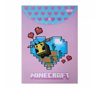 Папка-конверт Yes А4 на кнопці Minecraft.Spring Bee вертикальна (492339)