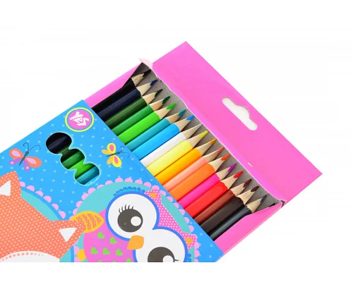 Олівці кольорові YES 18 шт 36 кол Charming animals (290486)
