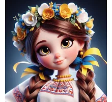 Алмазна мозаїка Україночка 20*20см Dreamtoys (S10288)