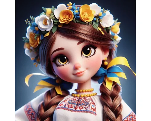 Алмазна мозаїка Україночка 20*20см Dreamtoys (S10288)
