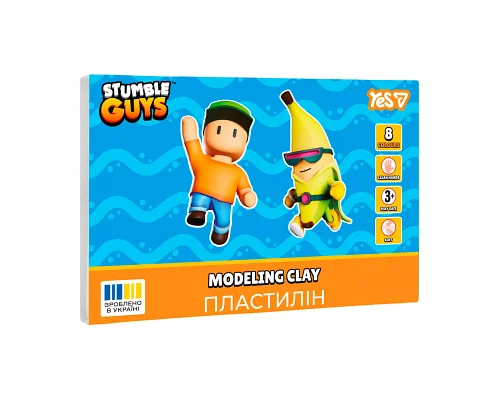 Пластилін Yes Stumble Guys 8 кольорів 160 г (540708)