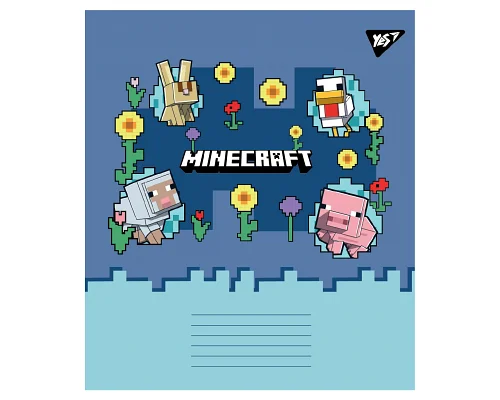 Зошит учнівський шкільний Minecraft Girl А5 18 аркушів лінія YES (767594)