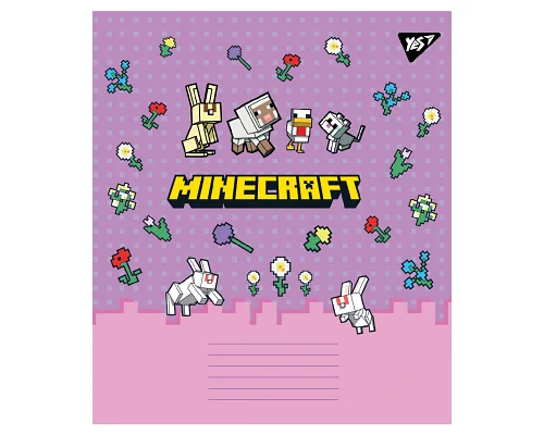 Зошит учнівський шкільний Minecraft Girl А5 18 аркушів лінія YES (767594)