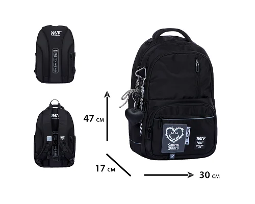 Рюкзак шкільний Moon TS-50L для дівчинки 47 см YES (550373)