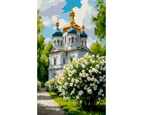 Картина за номерами SANTI Храм навесні 30х50 см (955651)