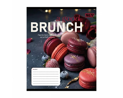 Зошит шкільний Yes Brunch А5 24 аркушів клітинка (769100)