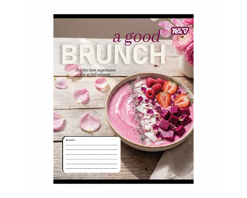 Зошит шкільний Yes Brunch А5 24 аркушів клітинка (769100)