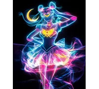 Алмазна мозаїка Неонова войовниця 30*40см Dreamtoys (S20305)
