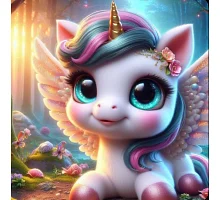 Алмазна мозаїка Маленька лісова чарівниця 20*20см Dreamtoys (S10357)