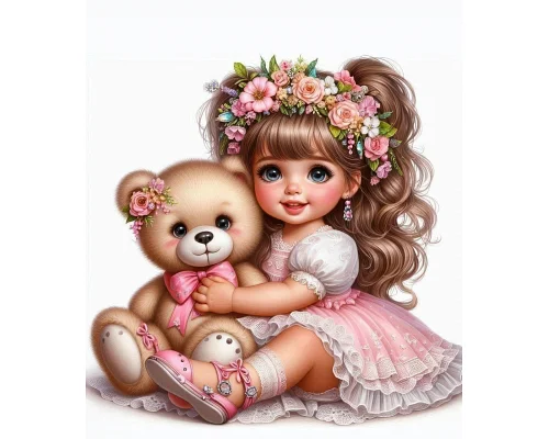 Алмазна мозаїка Милі обійми 20*20см Dreamtoys (S10263)