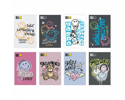 Блокнот Yes Smiley World А7 48 аркушів клітинка (152572)
