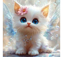 Алмазна мозаїка Пухнасте янголятко 20*20см Dreamtoys (S10356)