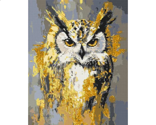 Алмазна мозаїка Золота сова 40x50 см Оригамі (OD3528)