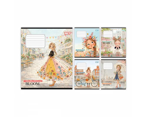 Зошит шкільний Yes Strolling dreams А5 12 аркушів клітинка (768694)