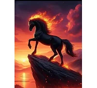 Алмазна мозаїка Вогняна грива 40*50см Dreamtoys (S40126)