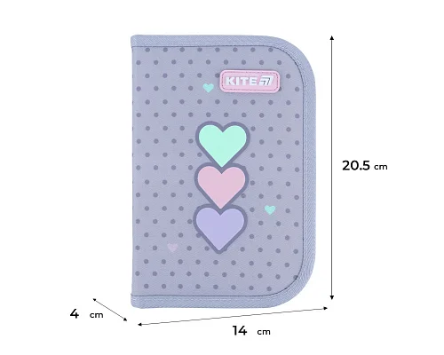 Пенал без наповнення Kite Lovely, 1 відділення, 1 відворот (K26-621-3)