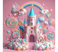 Алмазна мозаїка Чарівний замок солодощів 20*20см Dreamtoys (S10370)