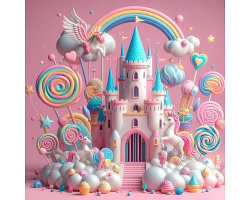 Алмазна мозаїка Чарівний замок солодощів 20*20см Dreamtoys (S10370)