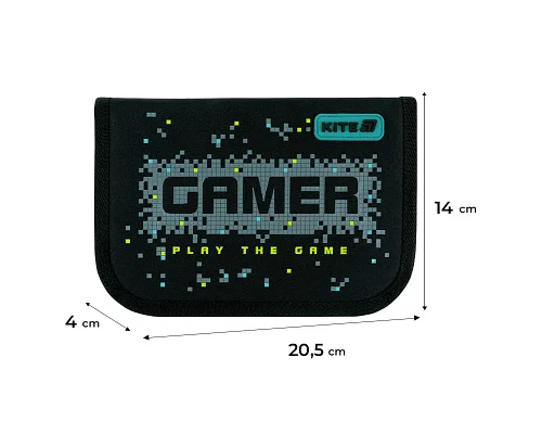 Пенал без наповнення Kite Play the Game, 1 відділення, 1 відворот (K26-621-8)