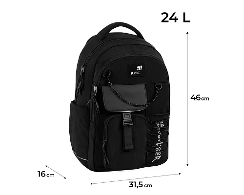 Рюкзак Kite Education teens Dark Matter спинка 46 см (K26-2597L-2)