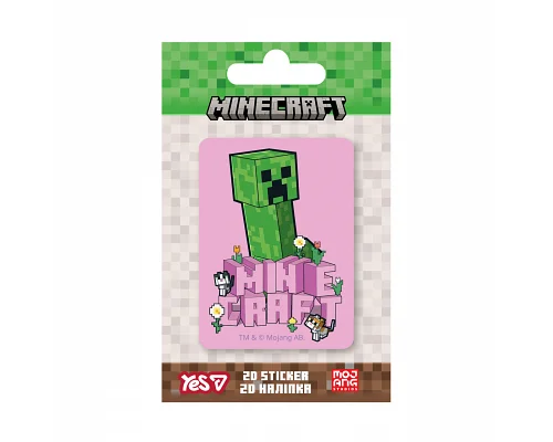 Наліпка 2D Yes Minecraft Spring Creeper (708516)