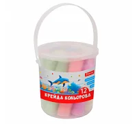Крейда кольорова 1Вересня Classic JUMBO 12 штук у відрі (400548)