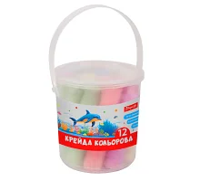 Крейда кольорова 1Вересня Classic JUMBO 12 штук у відрі (400548)