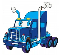 Дитяча розмальовка Вантажівка 25х30 см Art Craft (15065-AC)