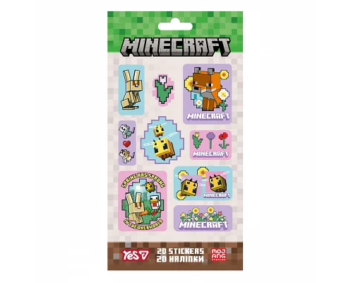 Набір наліпок 2D Yes Minecraft Spring Animals (708534)