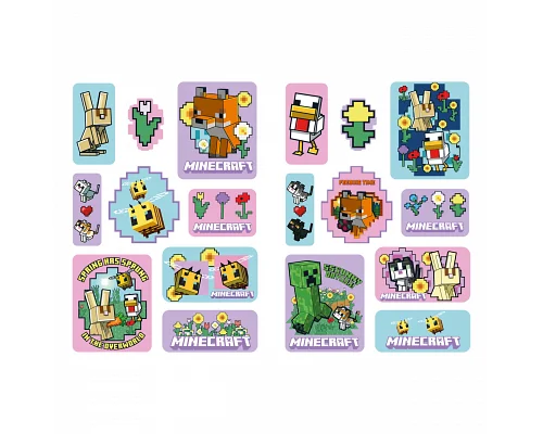 Набір наліпок 2D Yes Minecraft Spring Animals (708534)
