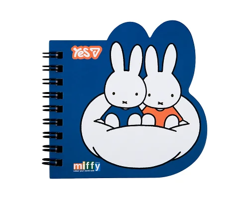 Блокнот фігурний Yes Miffy Blue 100x100 30 аркушів клітинка (152184)