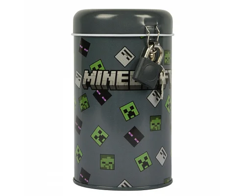 Скарбничка кругла Yes Minecraft металева 13 х 7,6 см (708576)