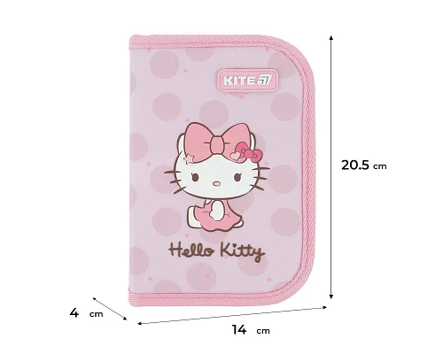 Пенал без наповнення Kite Hello Kitty, 1 відділення, 1 відворот (HK26-621-1)